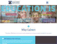 Tablet Screenshot of calverteducation.com